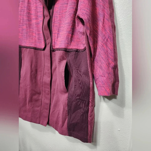 Lululemon Cocoon Car Coat Berry Rust Maroon M Jacket Outdoors Athletic Fall - Picture 5 of 10